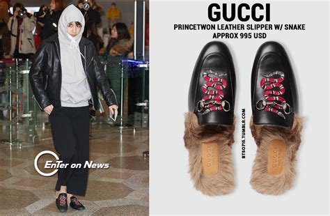 gucci taehyung shoes|zoom tv gucci outfits.